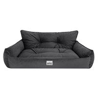 Produktbild von DOGGY Hundebett gestepptes Hundekissen in Graphit Fancy XXL 106 x 80 cm aus Stoff mit OEKO-TEX Zertifizierung