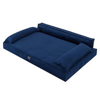 Produktbild von DOGGY Hundebett OEKO-TEX-zertifiziertes Hundesofa in Navy Blau 78 x 54 cm