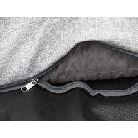Produktbild von DOGGY Hundebett und Katzenbett mit abnehmbarem Bezug OEKO-TEX zertifiziert Größe L 78x47 cm Grau