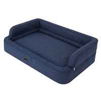 Produktbild von DOGGY Hundebett und Katzenbett OEKO-TEX-zertifiziert Navy Blau Größe L 78x47 cm