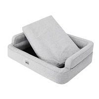 Produktbild von DOGGY Hundebett und Katzenbett XL 96x62 cm Grau mit abnehmbarem Bezug OEKO-TEX zertifiziert