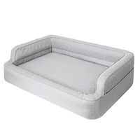 Produktbild von DOGGY Hundebett und Katzenbett XXL 117x79 cm Grau mit abnehmbarem Bezug OEKO-TEX zertifiziert