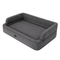 Produktbild von DOGGY Hundebett und Katzenbett XXL 117x79 cm Grau OEKO-TEX-zertifiziert - 117 cm