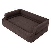 Produktbild von DOGGY Hundebett und Katzenbett XXL Braun mit abnehmbarem Bezug 117x79 cm