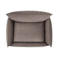 Produktbild von DOGGY Hundebett XL Braun OEKO-TEX Hundeliege 82 x 63 cm