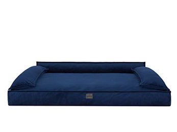 DOGGY Hundebett XL OEKO-TEX-zertifiziert Navy Blau 99 x 66 cm – Bild 1 von 5