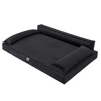 Produktbild von DOGGY Hundebett XL Schwarz OEKO-TEX Hundesofa 99 x 66 cm