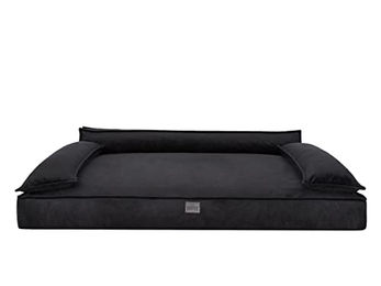 DOGGY Hundebett XXL Hundecouch Schwarz 120 x 77 cm OEKO-TEX zertifiziert – Bild 1 von 5