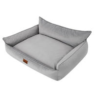 Produktbild von DOGGY Hundebett XXL Hundeliege Grau OEKO-TEX 106 x 80 cm