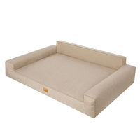 Produktbild von DOGGY Hundebett XXL in Beige mit OEKO-TEX Zertifizierung 116x78 cm