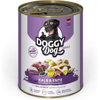 Produktbild von DOGGY Hundefutter Adult Kalb und Ente Stückchen in Sauce Getreidefrei und Glutenfrei 6 x 800 g - 24 x 800 g