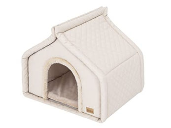 DOGGY Hundehütte und Katzenhöhle Beige OEKO-TEX 1000g - 42 cm – Bild 1 von 12