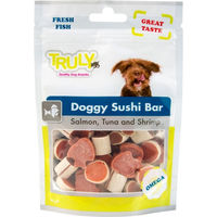 Produktbild von DOGGY Hundesnack Doggy Sushi Bar mit Thunfisch, Lachs und Garnele für erwachsene Hunde 90g