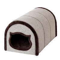 Produktbild von DOGGY Katzenhöhle Inari Beige Stoff Größe M 29x40x27 cm OEKO-TEX zertifiziert