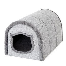 DOGGY Katzenhöhle Inari Grau aus Polyester Gr. L 33x51x30 cm OEKO-TEX zertifiziert – Bild 1 von 7