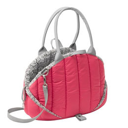 DOGGY Transportbox für Hunde aus Polyester in Himbeerrot 38x24x28 cm OEKO-TEX zertifiziert – Bild 1 von 5