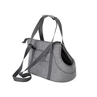 Produktbild von DOGGY Transportbox Hundetasche und Katzentasche aus Polyester in Grau Größe L 25 x 43 x 27 cm