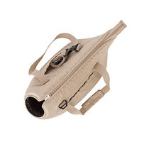 Produktbild von DOGGY Transportbox Hundetasche und Katzentasche Beige Größe L 25 x 43 x 27 cm mit Seitentaschen und verstellbarem Schultergurt OEKO-TEX zertifiziert