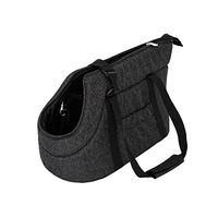 Produktbild von DOGGY Transportbox und Hundetasche für Hunde und Katzen Schwarz Größe L 25 x 43 x 27 cm mit Seitentaschen und verstellbarem Schultergurt