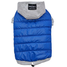 Produktbild von DoggyDolly Hunde PulliParka Fleecejacke Blau-Grau Größe S wasserabweisend