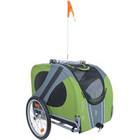 Produktbild von DoggyRide Fahrradanhänger Novel Grün/Grau ohne Stange
