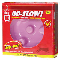 Produktbild von Dogit Go-Slow Antischlingnapf für Hunde Rosa 140 ml aus Melamin - 140 ml