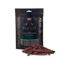 Produktbild von Doglovers Herbst & Partner Snackies Hundesnack Lammfleischstreifen mit Spirulina hypoallergen 170g - 170 g
