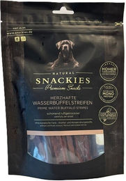 Produktbild von Doglovers Snackies Herzhafte Wasserbüffelstreifen Trockenfleisch für Hunde getreidefrei und hypoallergen - 170 g