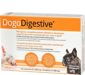Produktbild von Dogoteka DogoDigestive Verdauungshilfe mit Probiotika für Hunde und Katzen 30 Stück