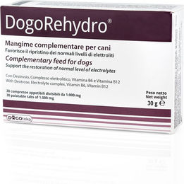 Produktbild von Dogoteka DogoRehydro Elektrolyt-Tabletten für Hunde und Katzen zur Unterstützung der Nieren und Rekonvaleszenz 30 Stück