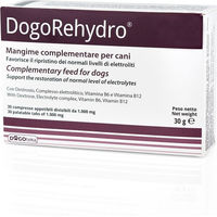 Produktbild von Dogoteka DogoRehydro Elektrolyt-Tabletten für Hunde und Katzen zur Unterstützung der Nieren und Rekonvaleszenz 30 Stück
