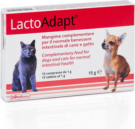 Produktbild von Dogoteka New LactoAdapt Probiotika für Hunde und Katzen zur Unterstützung der Magen-Darm-Gesundheit und des Immunsystems 15 Stück