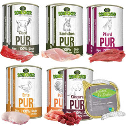 Produktbild von Dogreform Pur 11er Pack Hundefutter Sensitive getreidefrei und glutenfrei ideal zum BARFen 4500g - 11 x 410 g