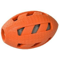 Produktbild von Dogs Creek Wurfspielzeug Rugby aus Gummi Orange Mittel für Hunde