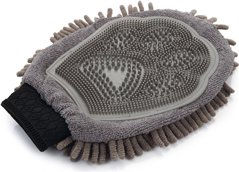 Dogs Gone Smart Dirty Dog Grooming Mitt Fellpflegehandschuh für Hunde grau 25 x 18 cm – Bild 1 von 10