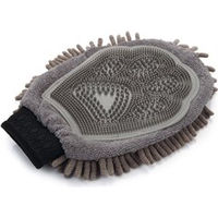 Produktbild von Dogs Gone Smart Dirty Dog Grooming Mitt Fellpflegehandschuh für Hunde grau 25 x 18 cm