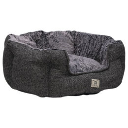 Dogs Gone Smart Hundebett Chill Kuzzi Grau Plüsch für Senioren 91 x 91 x 38 cm – Bild 1 von 6