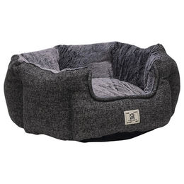 Dogs Gone Smart Hundebett Chill Kuzzi Plüsch Grau 76 x 76 x 33 cm – Bild 1 von 6