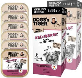 Dogs'n Tiger Abendbrot Hundefutter Lamm & Pastinake Getreidefrei 12x150 g – Bild 1 von 3