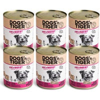 Produktbild von Dogs'n Tiger Abendbrot Hundefutter Lamm Stückchen in Sauce Sensitive mit hohem Fleischanteil 6x800 g - 6 x 800 g