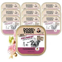 Produktbild von Dogs'n Tiger Abendbrot Schale Hund Adult Lamm mit Pastinake Stückchen in Sauce 10x150 g