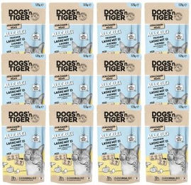 Dogs'n Tiger Adult Nassfutter für Katzen Lachs mit Stückchen in Sauce getreidefrei 12x 125g - 12 x 125 g – Bild 1 von 2
