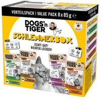 Produktbild von Dogs'n Tiger Adult Nassfutter für Katzen Schlemmerbox getreidefrei 85 g
