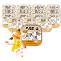 Produktbild von Dogs'n Tiger Adult Nassfutter Katze Geflügel und Kürbis Stückchen in Sauce Getreidefrei 16x100 g