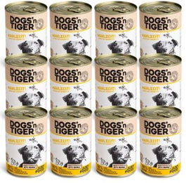 Dogs'n Tiger Adult Premium Hundefutter Huhn mit hohem Fleischanteil Stückchen in Sauce 12x 400 g - 12 x 400 g – Bild 1 von 4