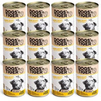 Produktbild von Dogs'n Tiger Adult Premium Hundefutter Huhn mit hohem Fleischanteil Stückchen in Sauce 12x 400 g - 12 x 400 g