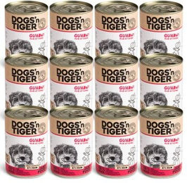 Dogs'n Tiger Adult Premium Hundefutter Rind Stückchen in Sauce mit hohem Fleischanteil, getreidefrei, 12x 400 g - 12 x 400 g – Bild 1 von 5