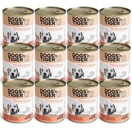 Produktbild von Dogs’n Tiger Adult Premium Nassfutter für Hunde Geflügel Getreidefrei 12x 800g - 12 x 800 g
