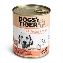 Dogs’n Tiger Adult Premium Nassfutter für Hunde Geflügel mit 67% Fleischanteil getreidefrei 6x 800g - 6 x 800 g – Bild 1 von 4