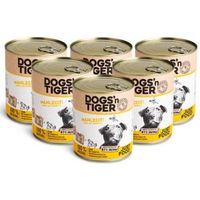 Produktbild von Dogs'n Tiger Adult Premium Nassfutter für Hunde Huhn mit hohem Fleischanteil ohne Zucker 6x800g - 6 x 800 g